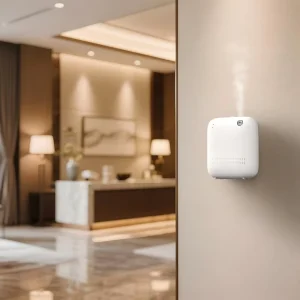 SCENTA Premium Cordless Fragrance Diffuser for Hotel Long Battery Life Wall Waterless Nebulizing Scent Diffuser for Retail