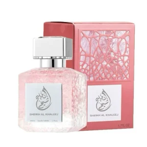 SHEIKH AL KHALEJ 50ml Pink Crystal Bottle Dubai Ladies Eau De Toilette Perfume Eco-Friendly Luxurious Long Lasting Floral Fresh