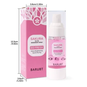 Sakura Deodorant Antiperspirant Spray Deodorizes Body Odor and Removes Underarms with Long lasting Fragrance Armpit Odor Removal