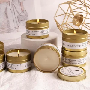 Sand Aromaticas Home Premium Luxury Soy Wax Metal Environment Friendly Flameless Art Modern Scented Candles Custom Easter