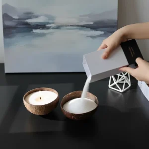 Sand Candle Wax Palm Wax Custom Logo Pearled Vegan Environment Friendly Candles for Wedding Diwali Bars Plant Based