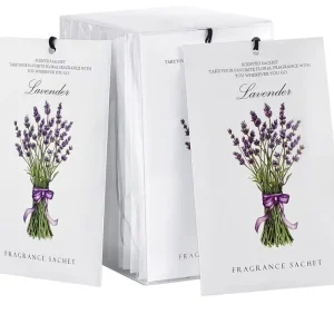 Scent Paper Perfume Indoor Hanging Fragrance Paper Bag Scented Sachet With Plastic Hook