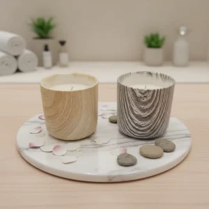 Scent Sational Modern Art Candle Cute Lavender Scented Handmade Soy Wax Pillar Christmas Home Decoration Glass Jar 1 20 Hours