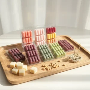 Scent Sational Square Shape Soy Wax Melt Cubes Double Layer Empty Scented for Highly Scented Home Fragrance BSCI CE Certified