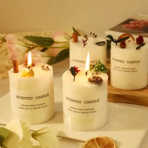 Scented Candles Aromatherapy Glass Jar with Lid Luxury Scented Candles for Home Aromatherapy