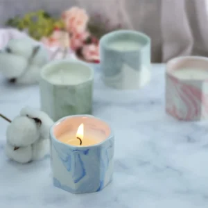 Scented Candles Gift Set Aromatherapy Candles Scented Natural Soy Wax Glazed Ceramic Cup Scented Candles Highly Scented