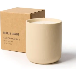 Scented Candles with Cotton Wick Long Lasting Holiday Candles 40 Hour Burn Ceramic Jar Winter Home Scent