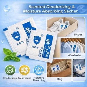 Scented Deodorizing Sheets for Shoes Bags Clothing Moisture Absorbing Desiccant for Shoe Boxes