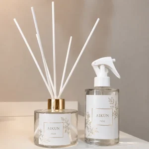 Scented Gift Set with Reed Diffuser, Candle, and Spray