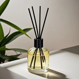 Scented Reed Diffuser Gift Set with Custom Empty Glass Bottle Home Fragrance