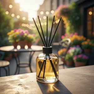 Scented Reed Diffuser Set with Home Fragrance, Aromatherapy Essential Oil, Custom Logo, Private Label, Gift Box