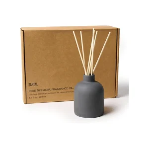 Scented Reed Diffuser with 6 Rattan Scent Sticks Long Lasting Fragrance for Home Bedroom and Bathroom