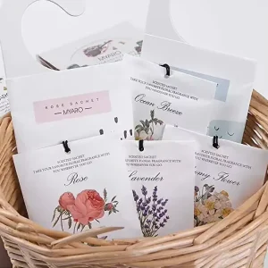 Scented Sachets Wardrobe Laundry Sachets Hanger Air Freshener Scented Envelop Aroma Fragrance Sachets
