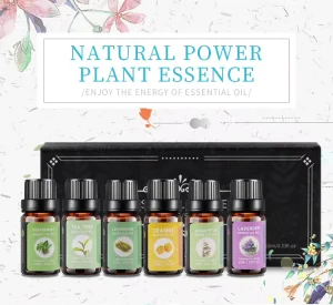 Set 6 Essential Oils 10ml Fragrance Diffusers for Candle Making Sleep Enhancing Lavender Lemongrass Eucalyptus Oil
