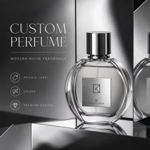 Silver Men’s Luxury Perfume Custom OEM Private Label Eau De Parfum Spray Eco Friendly Long Lasting Travel Size Gift Cologne
