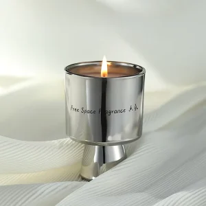 Silver Plated Metal Cans Soy Wax Scented Candles for Home Decoration Holiday Gifts