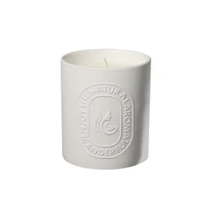 Simple Embossed Logo Ceramic Cup Scented Candle in Bulk Private Label Soy Wax for Home Decoration for Weddings and Christmas