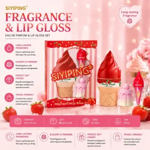 Siyiping Cherry Custom Perfume Spray Lip Gloss Sweet Private Label Eau De Parfum OEM Long Lasting Fragrance Body Perfume