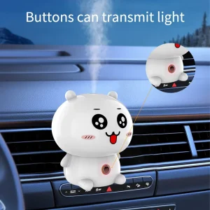 Smart Car Portable Cute Bear Essential Oil Aroma Diffuser Ultrasonic MIni Intelligence Car air Fresher Fragrance Scent Diffusers