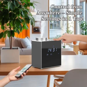 Smart Dual Fluid Aroma Diffuser with Temperature Humidity and Oil Level Detection Waterless Nano Atomization for Home Hotel Office