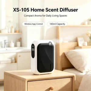 Smart Electric Plastic Waterless Nebulizing Essential Oil Diffuser 140ml App Control Wall Mounted Aroma for Home Hotel 1 Year