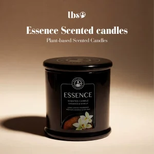 Smokeless Glass Jar Soy Wax Spice-Scented Aromatherapy Candle, Biodegradable and Non-Toxic
