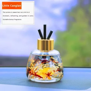 Solid Air Freshener Aromatherapy Car Perfume Reed Diffuser Bottle