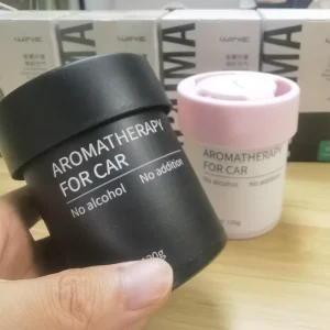 Solid Long Lasting Fragrance for Car Air Freshener Gel Diffuser Premium Black Odor Refillable Car Interior Accessories Perfume