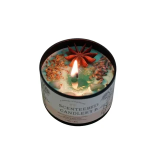 Soy Wax Aromatherapy Candle 6OZ Cup Shape Crystal Jar Magic Home Indoor Lasting Creative Osmanthus Scent