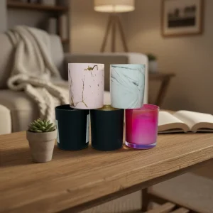 Soy Wax Aromatherapy Scented Candles with Custom Logo Porcelain Jar for Hotels Diwali & Easter Occasions Non Toxic