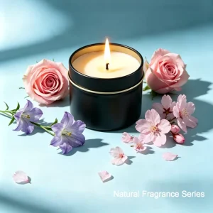 Soy Wax Candle in Iron Tin 70g Smokeless Fragrance Candle for Festivals and Wedding Favors