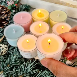 Soy Wax Tealight Candles Colorful Handmade Aromatherapy Candle Birthday Party Home Decoration