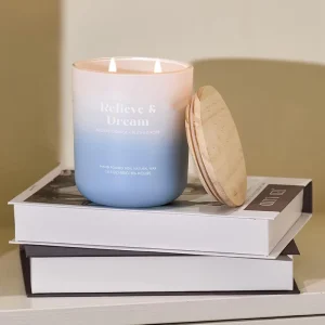 Soy Wax Votive Candle 2-Wick Summer Scented Aromatherapy Candle for Home Relaxation Meditation and Yoga
