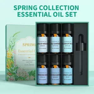 Spring Collection Essential Oil Set for Massage Skin Care Hair Care DIY Soap Making Non-Greasy Home Spa Relaxation Made in China