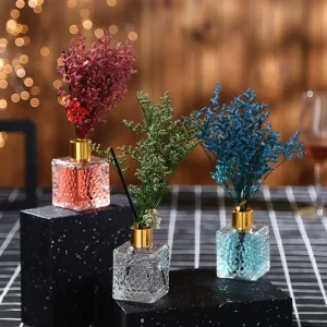 Square 50ml 80ml 200ml Reed Diffuser Bottle Fragrance Glass Bottle Scented Bottle