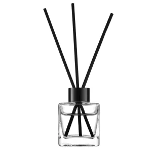 Square Empty Glass Reed Diffuser Bottle for Aromatherapy Volatile Fragrance Oil