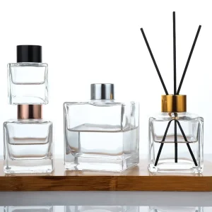 Square Reed Oil Diffuser Bottles with Screw Cap, 50ml, 100ml, 120ml, 150ml, 200ml, and 500ml