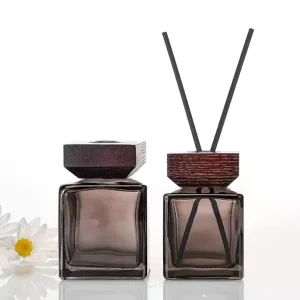 Square Stopper Reed Diffuser Glass Bottle 100ml 150ml 200ml 500ml