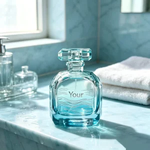 Strategic Sourcing Pure Parfum Intense Ocean Mist Aroma Crystal Lid Azure Glass Jar Private Labeling Specialist Agent