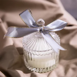 Strong Scented Organic Soy Wax Candle Home Decorative Non Toxic Glass Jar Fragrance Candle