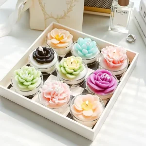 Succulent Plant Shaped Scented Candle Decorative Aromatherapy Candle for Home Decor