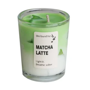 Summer Matcha Cup Coffee Aromatherapy Candle Jelly Wax Aromatherapy Candle Home Decoration Aromatherapy Candle