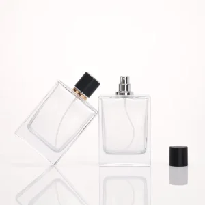 Supply Glass Perfume Bottle 15 Pump Sprayer Bottles with Cover 100ml Screen Printing Spot Sales