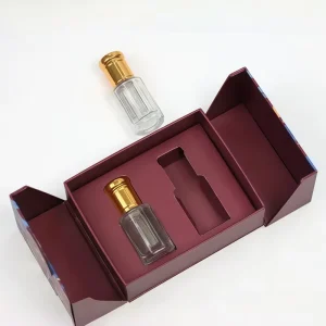 Sustainable Premium Perfume Gift Set Custom Printed Magnetic Cosmetic Box Luxury Fragrance Packaging Gift Box for Trends