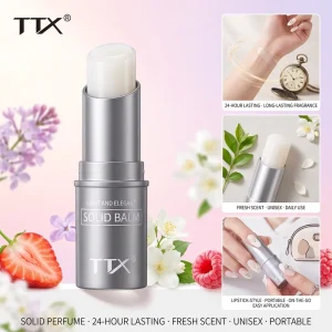 TTX Portable Solid Perfume 24 Hour Lasting Fresh Scent Cream for Male and Female Students Long Lasting Parfum