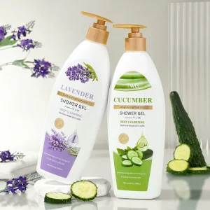TWG OEM Private Label Cucumber Lavender Shower Gel 500ml Deep Cleansing Moisturizing Long-lasting Fragrance Whitening Body Wash