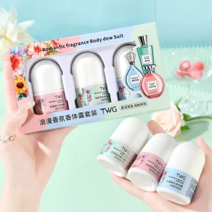 TWG RTS Roll Perfume Set Body Antiperspirant Long lasting Fragrance Antiperspirant Stick Roll On Deodorant Set