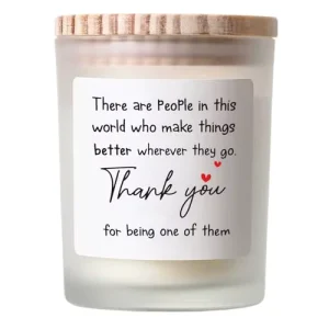 Thank You Gifts Women Modern Eco Friendly Lavender Soy Wax Handmade Aromatherapy Non Toxic Scented Candles Appreciation Gifts