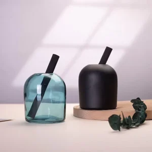 Thickened Glass Aroma Diffuser Transparent Home Fragrance Decoration Diffusing Bottle with Heat Transfer Printing