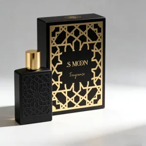 Top Fashion Premium Perfume Bottle 100ml Black Glass Perfume Bottle 30ml 50ml Square Empty Perfume Bottle With Box Packaging